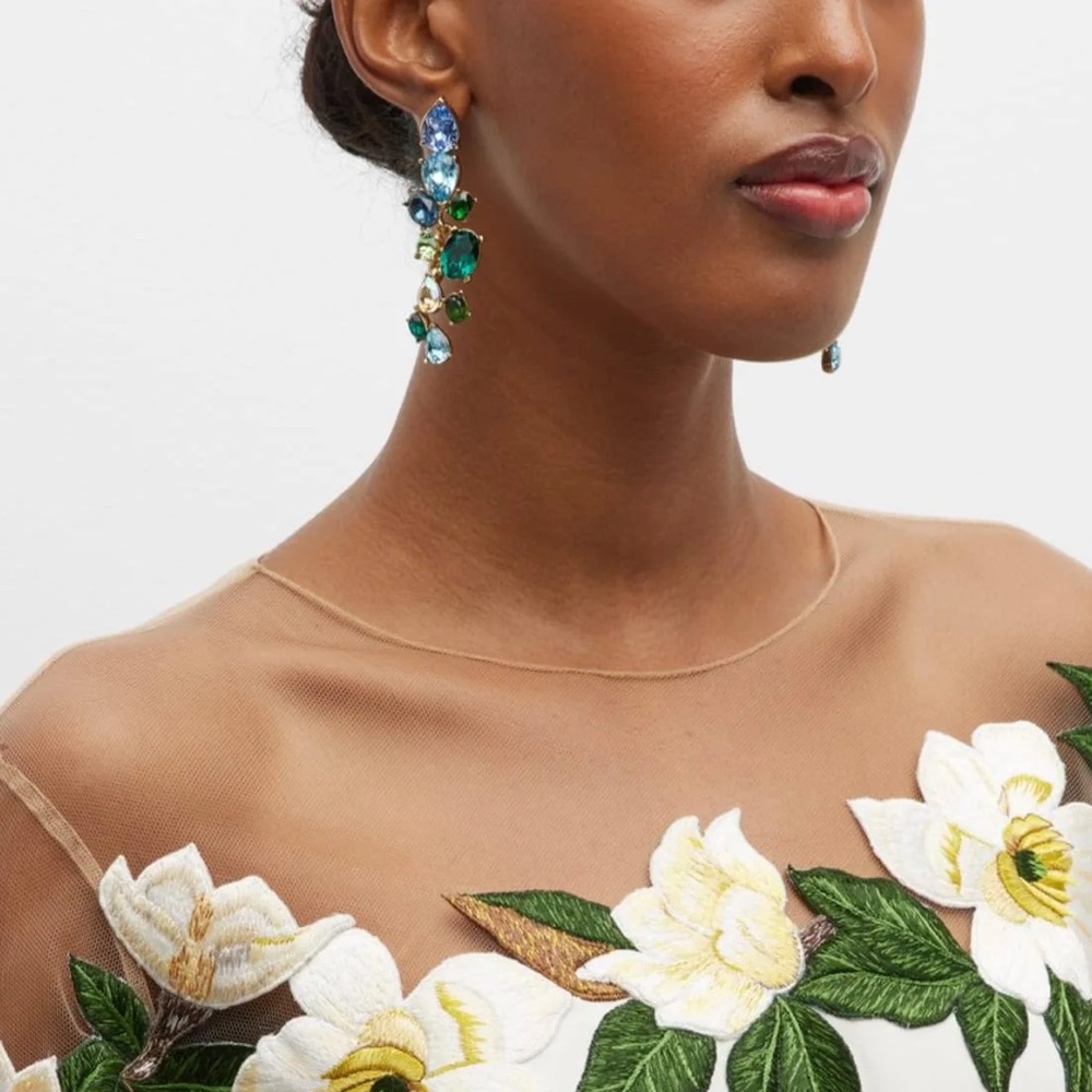 Oscar de la Renta
Crystal Scramble Earrings